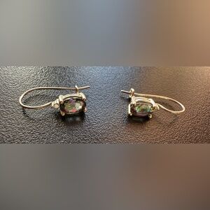 925 Sterling Silver Mystic Topaz Gemstone Earring